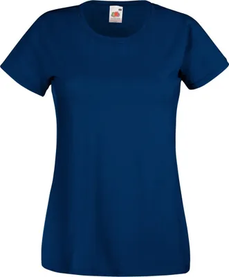 Produktbild von Fruit Of The Loom Lady-Fit Damen T-Shirt BC1354 (XS) (Marineblau)