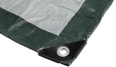 Produktbild von Allzweck Gewebeplane mit Ösen 2x3m reißfest 120g/m² dunkelgrün