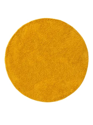 Produktbild von Interiyou Waschbarer Hochflorteppich Sofia Gelb ø 200 cm rund