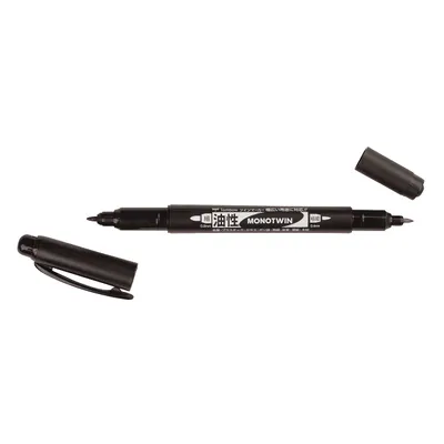 Produktbild von Tombow Doppel-Fineliner MONO twin, schwarz (1230377)