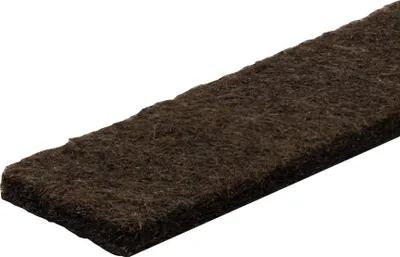 Image de Rouleau de feutre WAGNER - 16 x 1000 x 3 mm, autocollant, brun, pour patins en feutre, tampons de protection ou pour le bricolage - 15131099