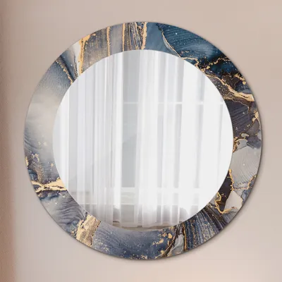 Produktbild von Spiegel - Mirror zum Wandspiegel Schlafzimmer – Schminkspiegel- Beton textur- Ø60cm