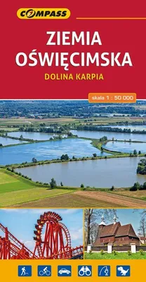 Productafbeelding van Oświęcim, gebiedskaart, schaal 1:50.000. Toeristenkaart. Kompas