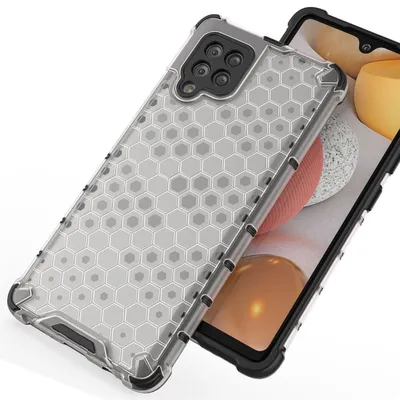 Immagine prodotto di Custodia A Nido D'ape Cover Blindata Con Cornice In Gel Samsung Galaxy A42 5G Trasparente