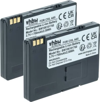 Produktbild von vhbw 2x Akku kompatibel mit Siemens Gigaset SL2, SL2 Professional, S440, SL100, SL150, S445, SL1 schnurlos Festnetz Telefon (700 mAh, 3,7 V, Li-Ion)