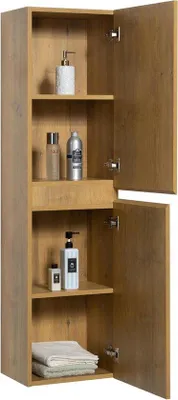 Obrázok produktu pre Drevená skriňa 400 x 300 x 1500 mm, dub, 3-dielna, do kúpeľne