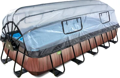 Zdjęcie produktu dla EXIT Wood Basen Stelażowy 540x250x100cm, Basen Naziemny, Brązowy