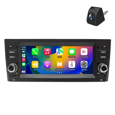 Produktbild von Android Autoradio 7 Zoll 64 GB für Fiat Punto/Grande Punto (ab 2005) mit CarPlay & Android Auto Navigation & Bluetooth