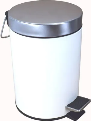Produktbild von Kosmetik Treteimer 5L mit Fußpedal 20,5 x 28 cm Mülleimer aus Metall