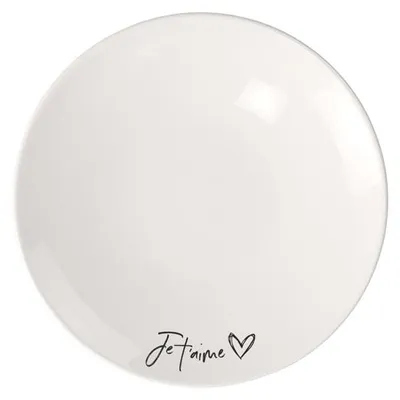 Image de like. Assiette de petit-déjeuner Statement de Villeroy & Boch, ensemble "Je t'aime", 4 pièces