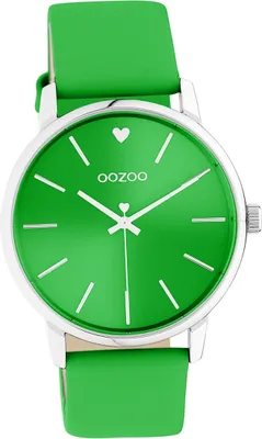 Produktbild von Oozoo Leder Damen Uhr Analog Quarzuhr Armband grün Timepieces D2UOC10988