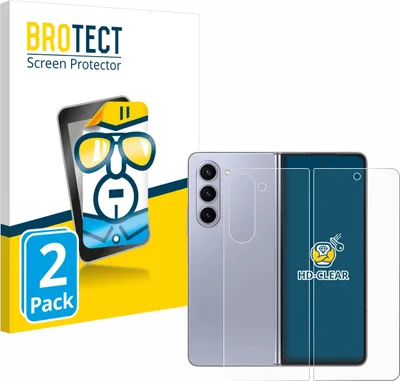 Produktbild von 2x Für Samsung Galaxy Z Fold 5 (Display+Rückseite) Schutzfolie BROTECT Displayschutz Display Schutz Folie Klar Transparent