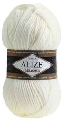 Produktbild von ALIZE Lanagold 100g 49% Wolle Strickgarn Winterwolle Schurwolle Farbwahl