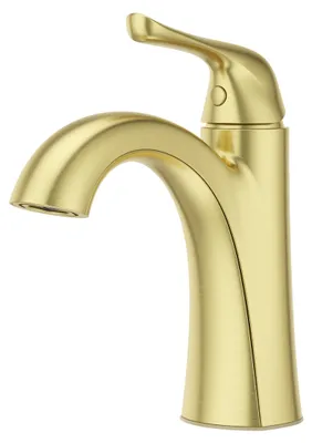 Produktbild von Waschtischarmatur, einhebelig, 10,2 cm, gebürstetes Gold