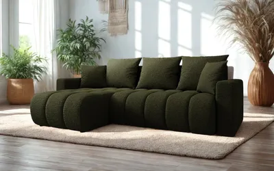Obrázek produktu pro FurMeb24 Rohová pohovka s rozkládací funkcí a úložným prostorem GIULIO L 235 cm × 150 cm × 85 cm Látka QUELLE 37