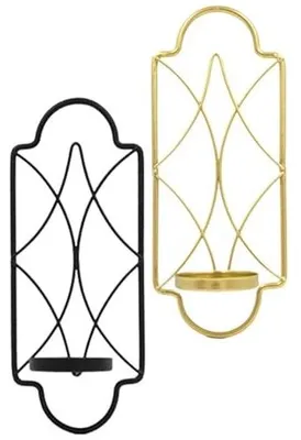 Productafbeelding van Set van 2 Gouden Wandkandelaars
