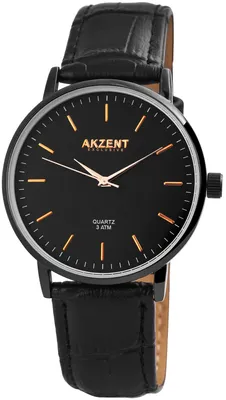 Produktbild von AKZENT EXCLUSIVE Herrenuhr mit Kunstlederionsarmband