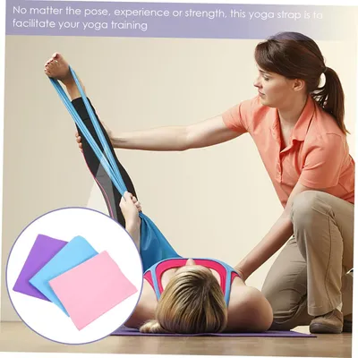 Produktbild von 3 Stück Widerstandsbänder aus TPE für Yoga und Trainingseinheiten | 3 Teile, Flexibel und Tragbar, für Outdoor Einsatz, Kompakte Bandlösung für Dehnübungen