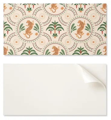 Image de Plaque autocollante imprimée, idéale pour la cuisine, dimensions 120 x 60 cm, motif léopard tropical