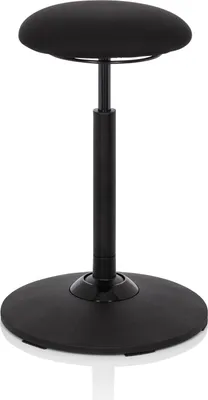Produktbild von hjh OFFICE Stehhilfe ergonomisch BALANCE SIT Sitz-Steh-Hocker, Arbeitshocker höhenverstellbar bis 120 kg belastbar, Sitzhöhe 63 - 86 cm Stoff