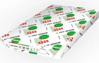 Immagine prodotto di Carta bianca per stampante PRO-DESIGN® – qualità professionale per stampa e design, A3, 200 g/m², 1 scatola da 5 risme (2500 fogli)