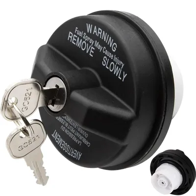 Imagen del producto de Solidchoice: Tapa de depósito de combustible con cierre y 2 llaves, compatible con diversos vehículos