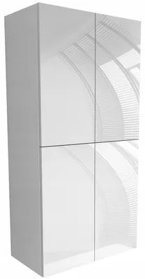 Zdjęcie produktu dla Wysoka szafka łazienkowa 120 x 60 do łazienki biały połysk