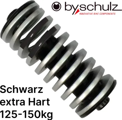 Produktbild von by.Schulz G.2 ST Ersatz Feder Schwarz Extra Hart 125-150kg