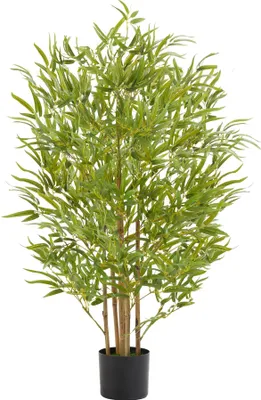 Produktbild von tectake® Künstlicher Bambusbaum Bambosa verschiedene Größen stabiler Kunststoff-Blumentopf