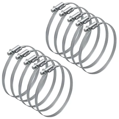 Produktbild von 10x Schlauchschellen 110-130mm für 125er Abluftschlauch Dunstabzugshaube