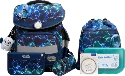 Produktbild von School Mood Timeless Pro Felix (Wolf), 7-tlg. Schulranzenset