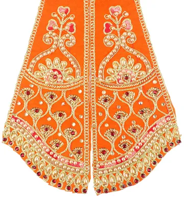 Obrázok produktu pre Dupatta Ganesh, dekoratívna soška, 38 x 13 cm, vhodná na ozdobu oltára a chrámu