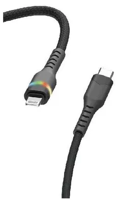 Produktbild von Peter Jäckel 20838, 1 m, USB C, Lightning, Schwarz