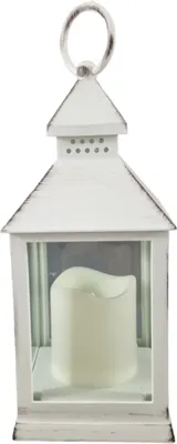 Produktbild von Viereckige Laterne mit LED Kerze (Lief. o. Batt.) Grabschmuck