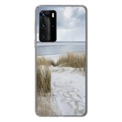 Produktbild von MuchoWow® Handyhülle Schutzhülle Hülle für Huawei P40 Pro Nordsee - Dünen - Wasser Silikon Softcase Handy Hülle - Schutz