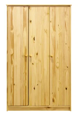 Produktbild von SIT Möbel Kleiderschrank | 3 Türen | Kiefer-Holz massiv | Natur | B 107 x T 50 x H 175 cm | 19001-30 | Serie SCHRANK