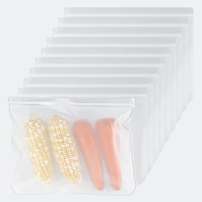 Immagine prodotto di Solidchoice - Set di 10 sacchetti riutilizzabili in silicone per il congelatore