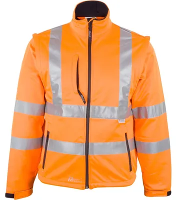 Produktbild von Prevent Softshell-Warnschutzjacke 8060 Gr. S leuchtorange