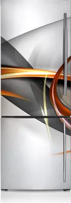 Obrázok produktu pre Nálepka na chladničku magnetická fólia dekorácie 60x205 cm - Abstraction ribbons