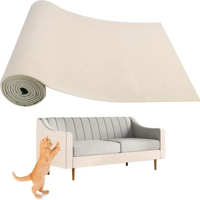 Produktbild von Selbstklebende Katzenkratzmatte, 30 x 100 cm, Sofaschutz für Katzen, Kratzschutzmatte, wiederverwendbare Kratzschutzmatte für Möbel