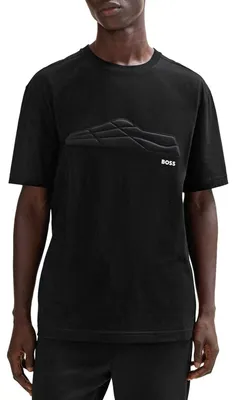 Image de Boss - T-shirt pour homme, coupe classique NA1036 (XS) (noir)
