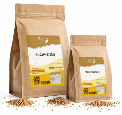 Zdjęcie produktu dla Kasza gryczana Tasty Pott – w torebce – 1000 g / 1 szt.