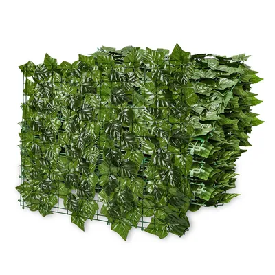 Produktbild von Jiubiaz Sichtschutzhecke Windschutz 1*3M Efeu Sichtschutz Balkonverkleidung Blätterzaun,Erdnussblatt
