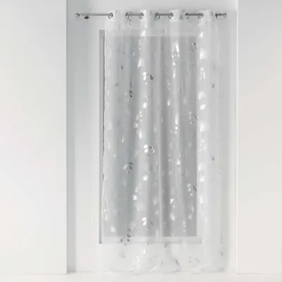 Produktbild von Gardine mit Glitzer BLOOMY, 140 x 240 cm, weiß