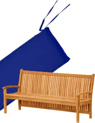 Produktbild von Teako Design Bankauflage Gartenbank Pescara 150x50x5 cm Blau