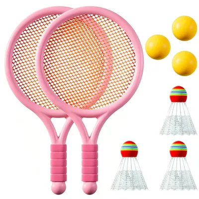 Produktbild von Badminton-Set für Kinder mit 2 Schlägern und 3 Bällen