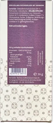 Produktbild von Tafel - Erdbeere - Vollmilch - Nr. 23