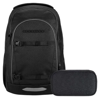 Produktbild von Coocazoo Every Midnight Black Schulrucksack Set 2tlg.