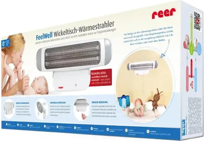 Produktbild von Hochwertiger Reer Wickeltisch Heizstrahler 1926 zur Wandmontage