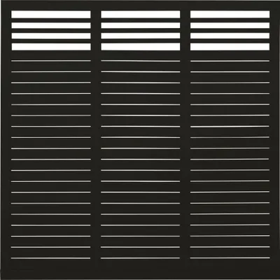 Immagine prodotto di Elemento principale recinzione PLUS Decora 180 x 180 cm RAL 9005 nero